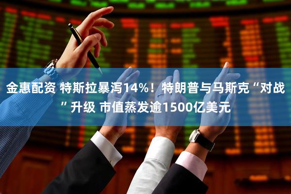 金惠配资 特斯拉暴泻14%！特朗普与马斯克“对战”升级 市值蒸发逾1500亿美元