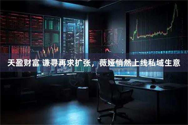 天盈财富 谦寻再求扩张，薇娅悄然上线私域生意