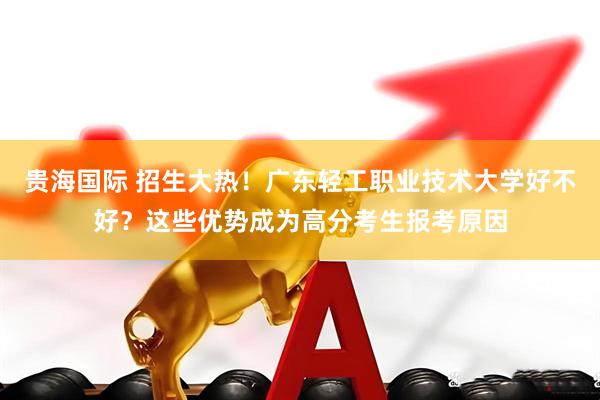 贵海国际 招生大热！广东轻工职业技术大学好不好？这些优势成为高分考生报考原因