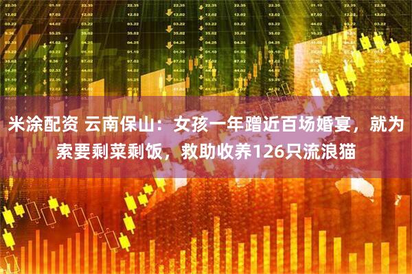 米涂配资 云南保山：女孩一年蹭近百场婚宴，就为索要剩菜剩饭，救助收养126只流浪猫